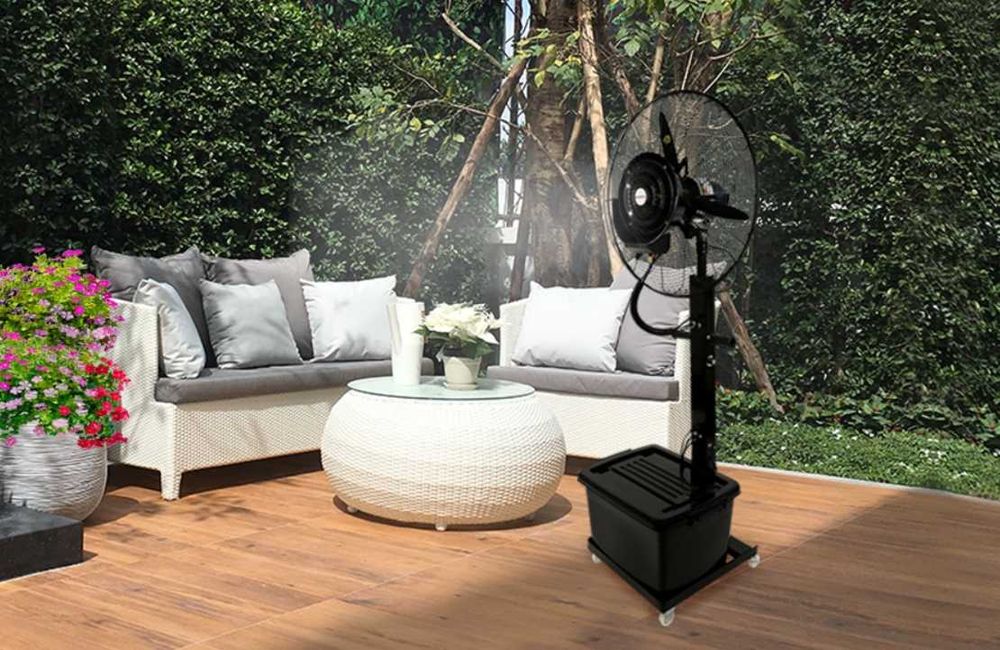 Ventilator Mare Pulverizare Vapori Apa Teresa Exterior Interior 230W Diametru 71cm Rezervor 41L + LIVRARE GRATUITA TM