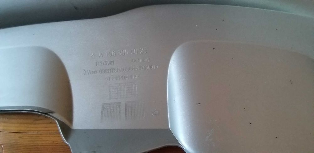 Mercedes GLA class X156 2013 -2017 дифузьор задна броня