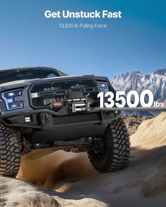 Troliu 12V Select Line 13500 LBS | 6200 KG | Wireless + Fir | Preț Imbatabil | Transport GRATUIT