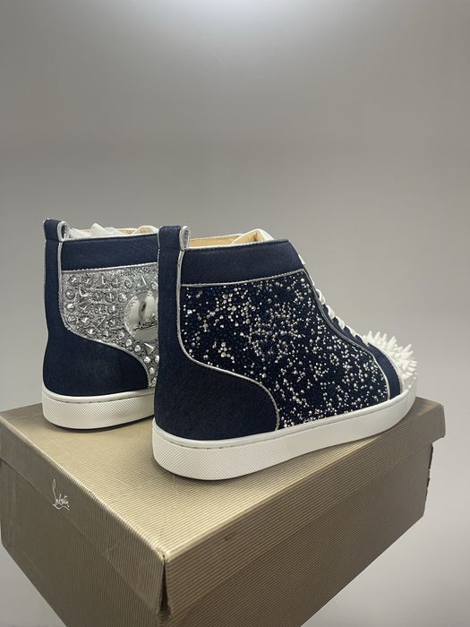 Christian Louboutin High White Blue