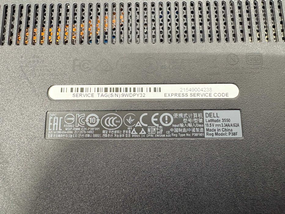 Лаптоп - DELL 3550, Intel core i5 5200U , RAM 4GB DDR3, SSD 256GB / L3