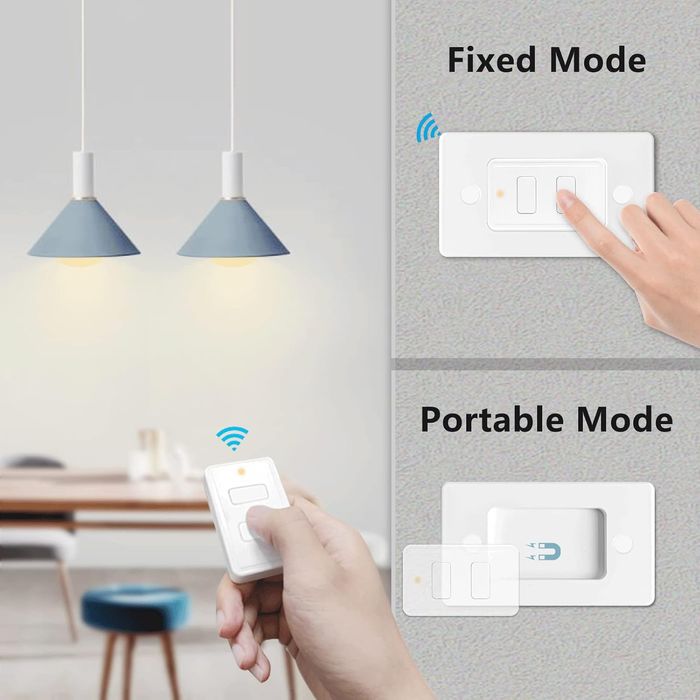 Безжичен ключ за осветление с два приемника