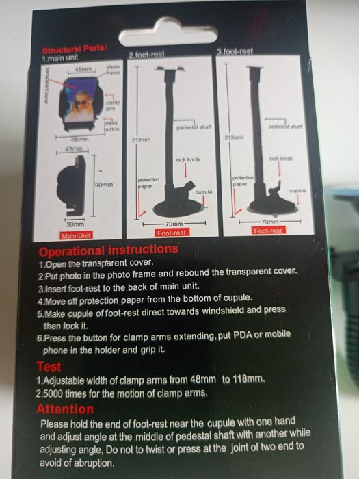 Vând suport auto pentru telefon,gps,reglabil, produs de calitate superioara nou la cutie.
