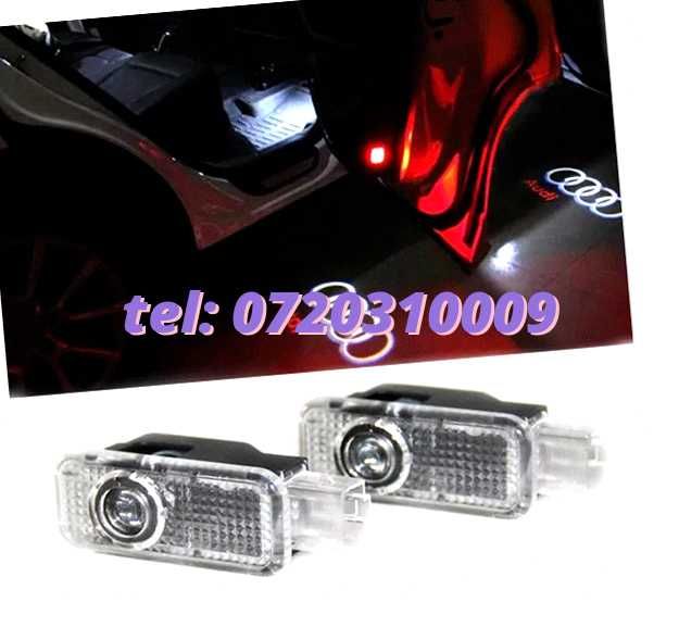 Lumini Usi Audi A1 A3 A4 A5 A6 A7 A8 Q3 Q5 Q7 Logo Proiectoare Dedica