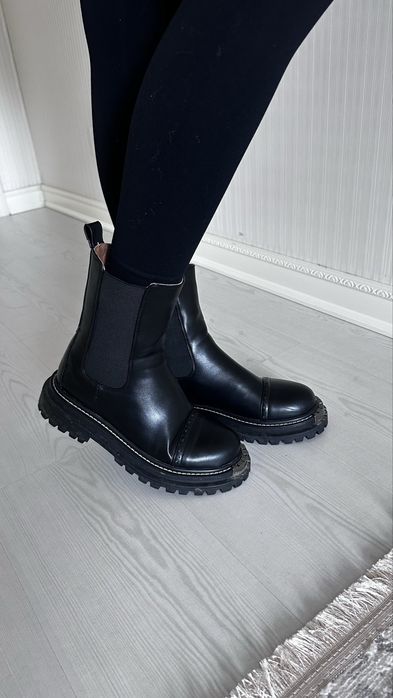 Ботинки челси, нат.кожа