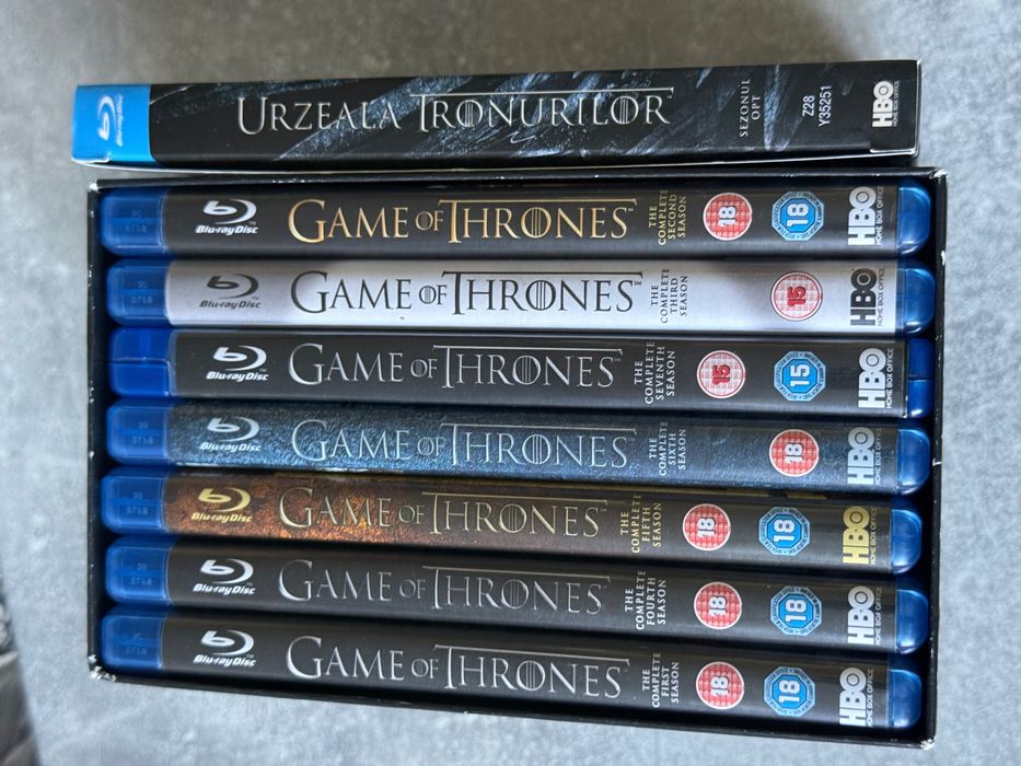 games of thrones  blue ray disc 1-8 Dolby Atmos ,