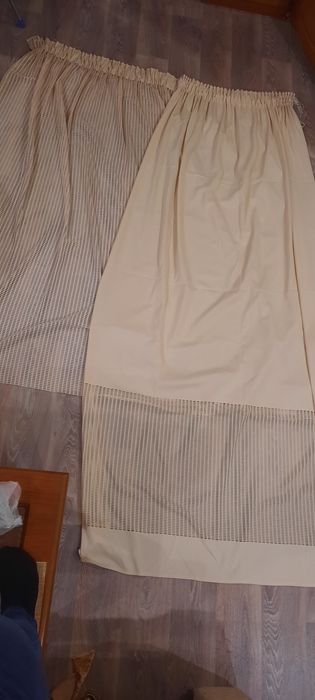 Тюль  со  шторой