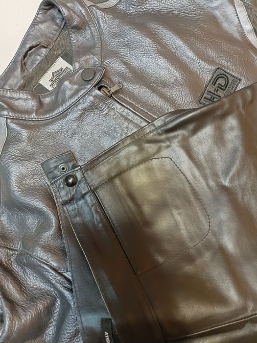 Geaca și pantaloni piele Harley Davidson