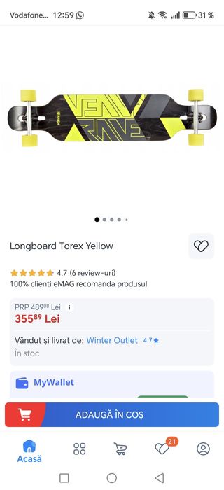 Se vinde skateboard