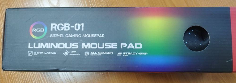 RGB-01 XL Gaming Mousepad – RGB подсветка