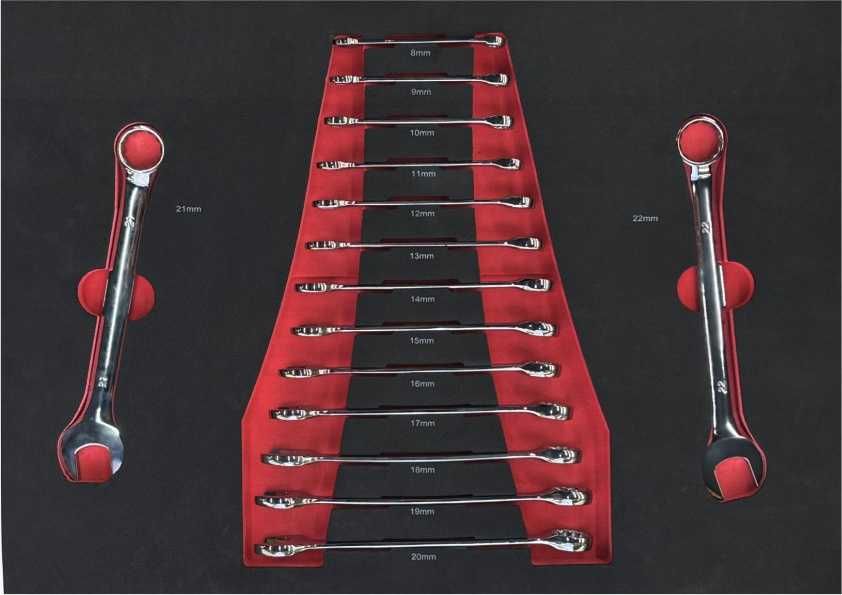 Шкаф (количка) оборудвана с 258 бр. инструменти