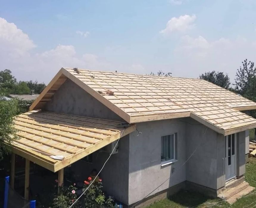 Construcții acoperișe, mansarda, foișoare, terasă