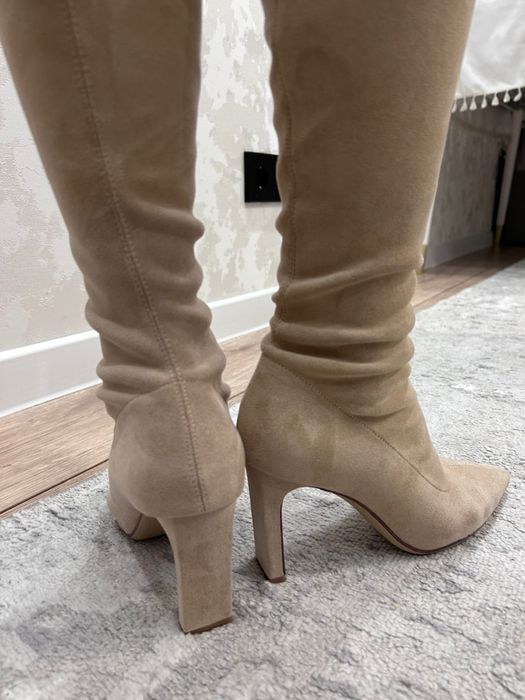 Продам замшевые ботфорты