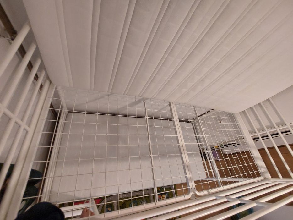 Pat metalic supraetajat Ikea 90x200