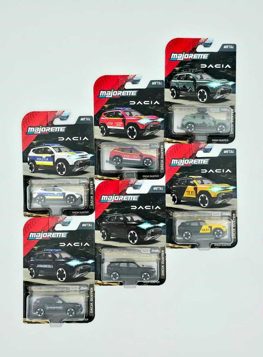 Macheta Dacia Duster Politia,Jandarmeria,Pompierii,Taxi plus alte modele 1:64