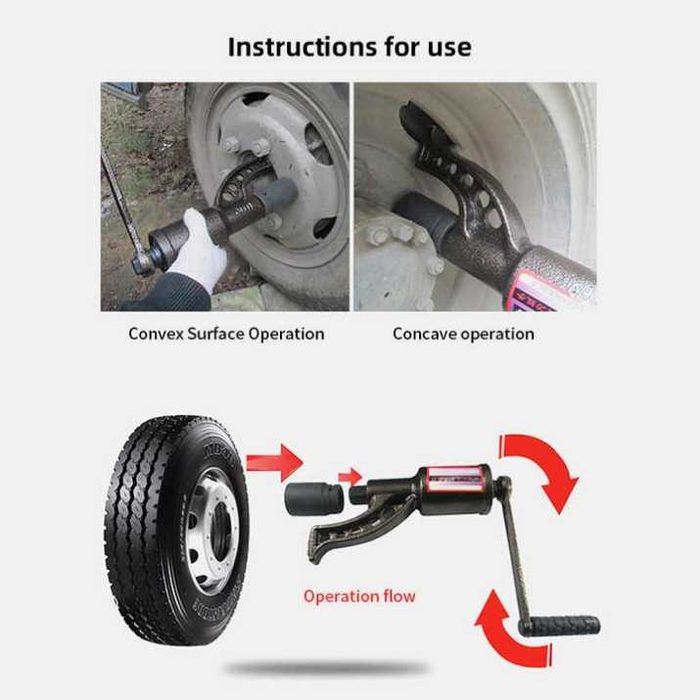 Механичен гайковерт за гуми камион с две скорости - 32мм , 33мм