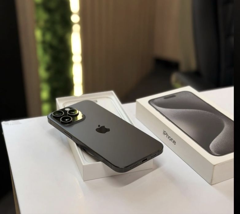 iPhone 15 PRO MAX Black Matte•256GB•Factura Emag•Neverlocked Impecabil