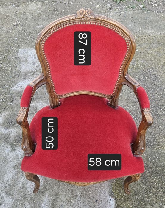 Pereche fotolii stil Louis XV