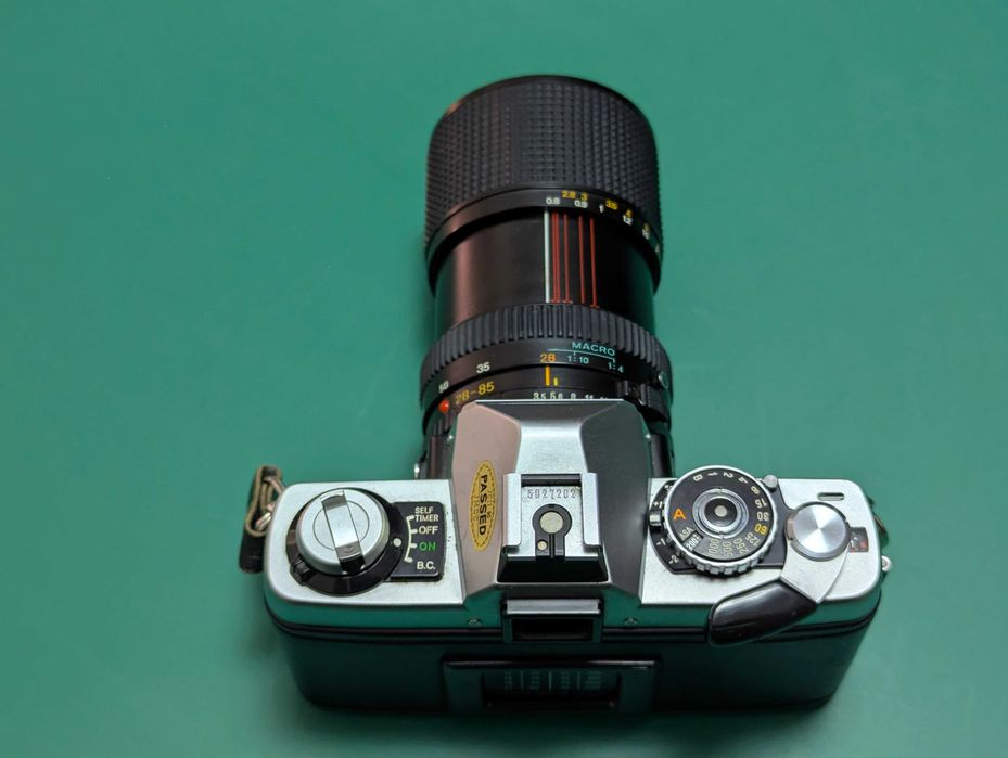 Vand aparat foto film Minolta XG2 Obiectiv 28-85 Macro Functional