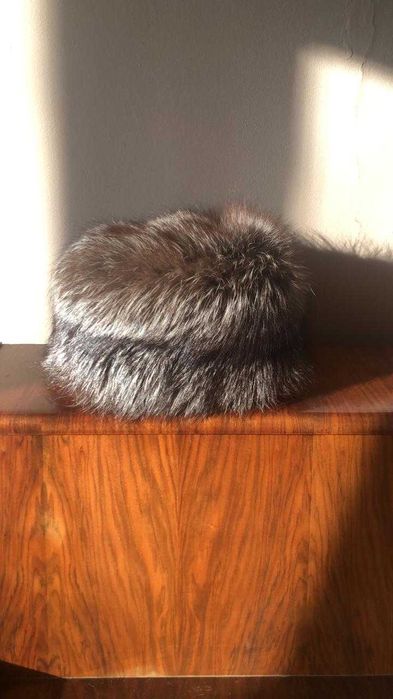 шапка натуральный песец