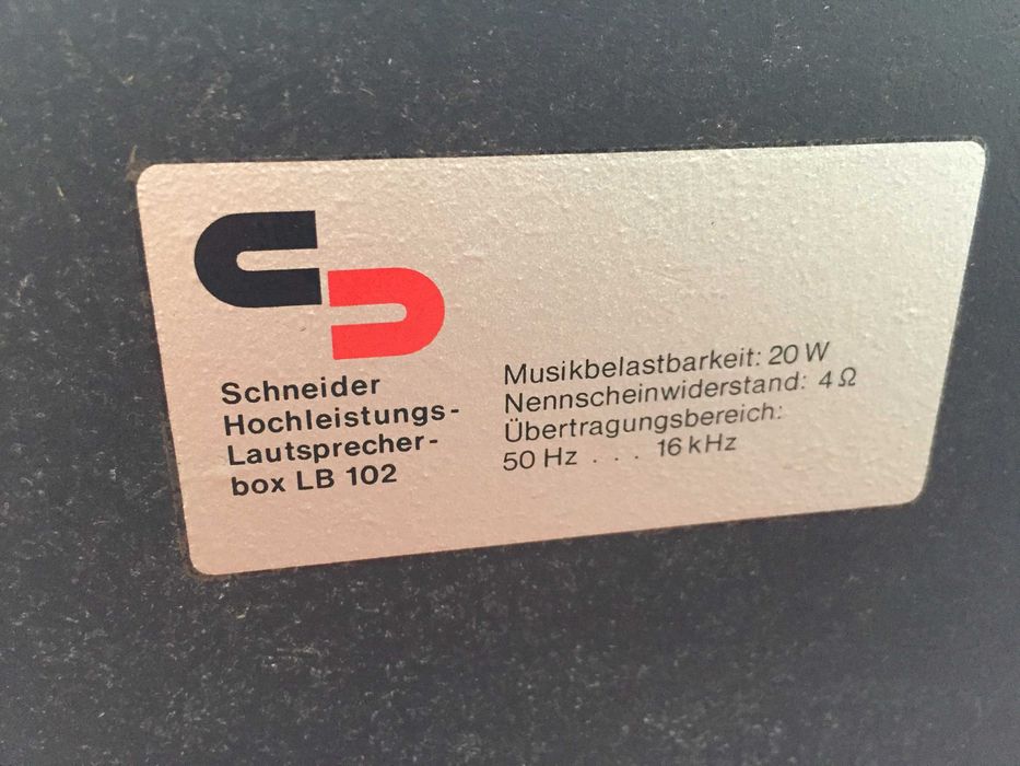 Тонколони Schneider 20w/4ома / 50Hz - 16Khz