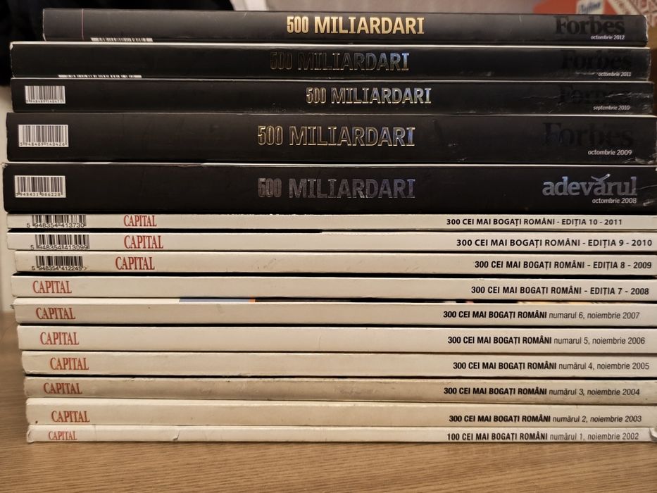 Colecția de reviste Capital "Cei mai bogați români"