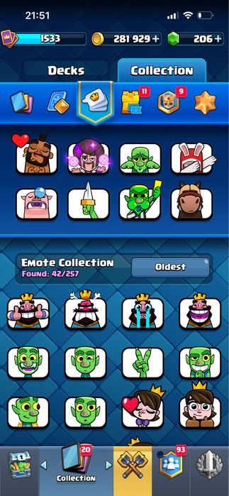 Продаю аккаунт Clash Royal