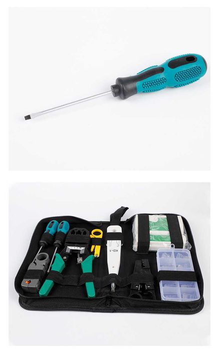 Профессиональный набор для монтажа сетей и телефонии (11 в 1)