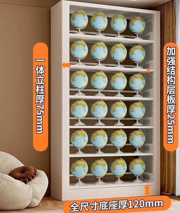 Книжный шкаф с откидной дверцей и защитой от пыли