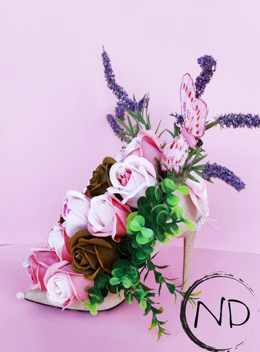 Подаръчна кутия с цветя