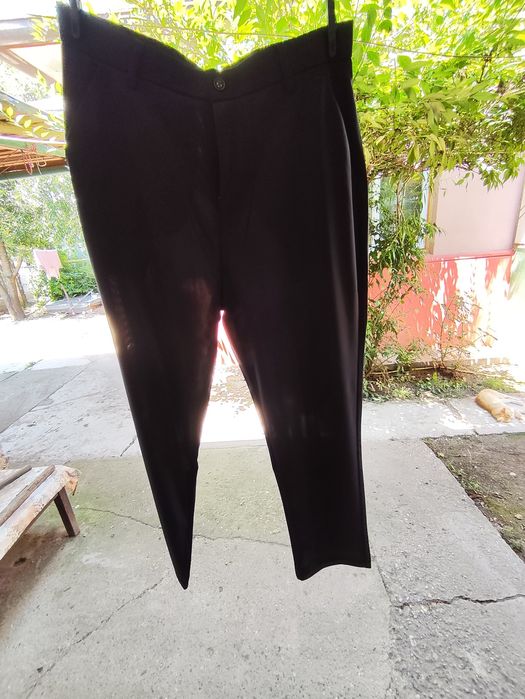 Pantaloni eleganți NOI, gri închis, mărimea L