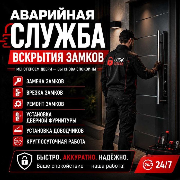 Аварийное вскрытие квартир, открыть дверь, гаражи, авто. Круглосуточно