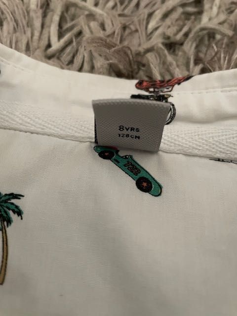 Детска риза с къс ръкав 8г, 128см