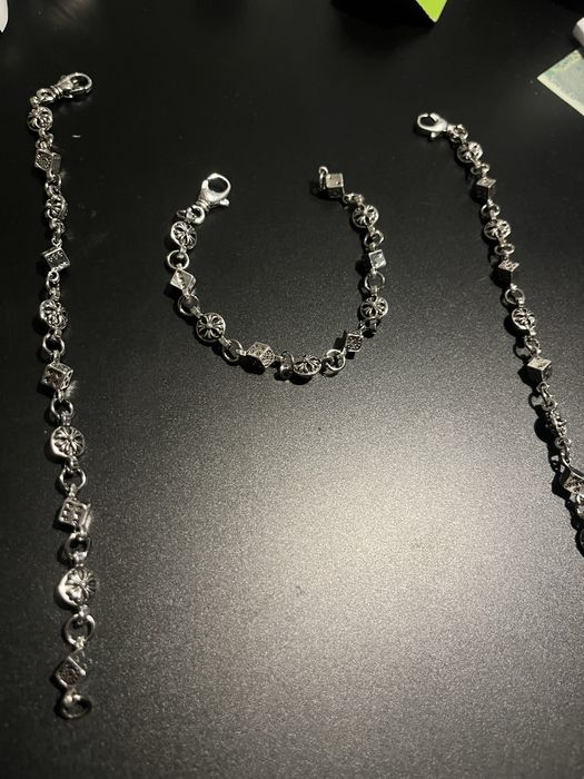 Bratara Chrome Hearts Silver Dice