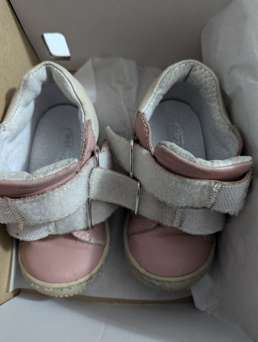 Ghete copii din piele roz, mărimea 21, marca Hokide Kids