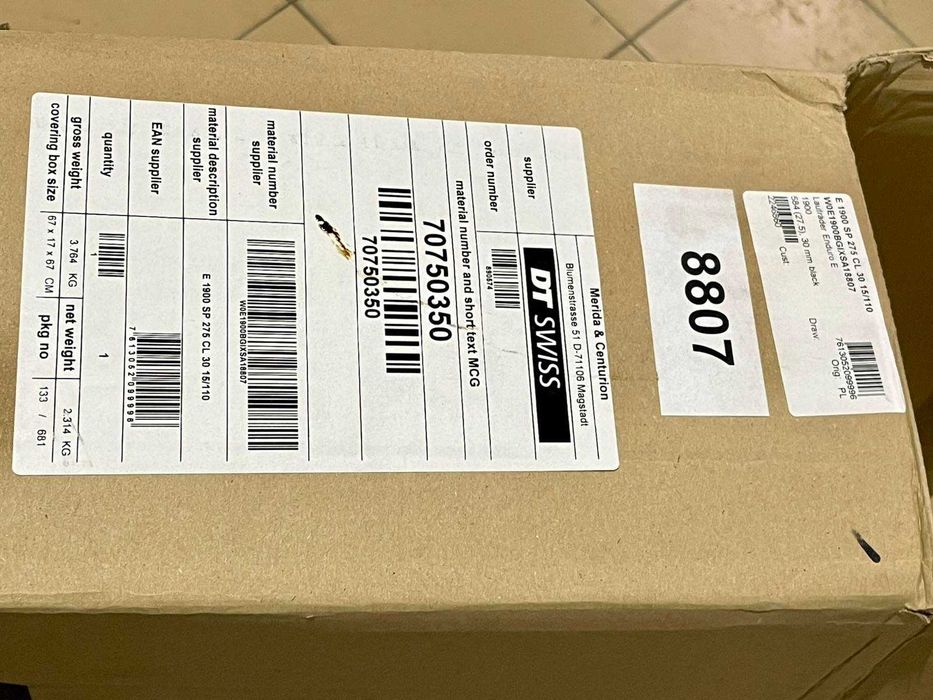 DT SWISS капла с гума и диск