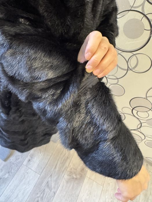 Норковая шуба поперечка