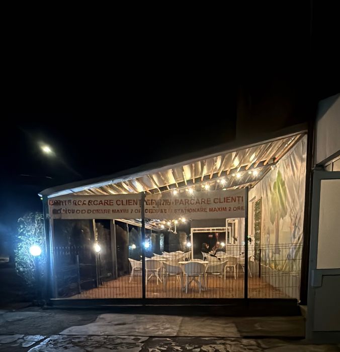 Terasă ,Structură metalică+Folii închidere+3 radiatoare căldură !