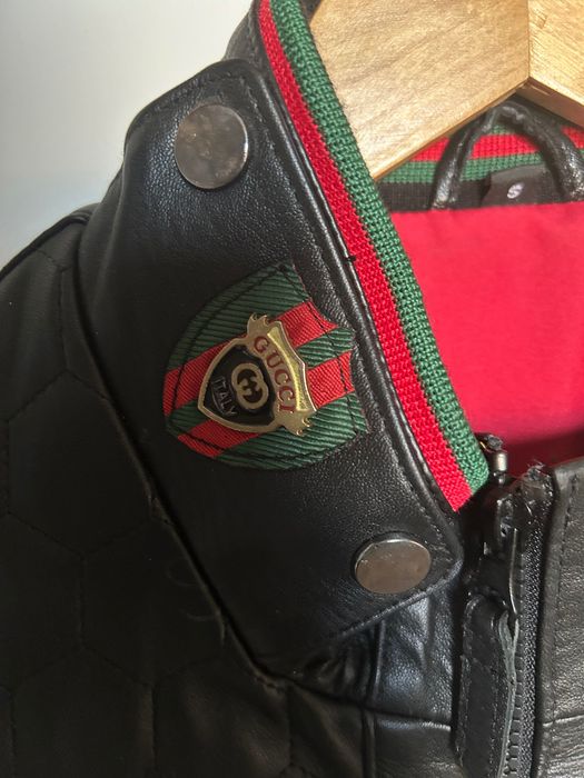 Мъжко кожено яке Gucci