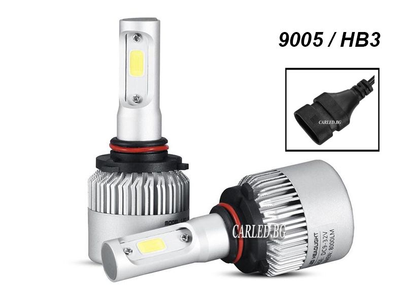 Led Крушки H7 H1 H4 H11 H16 H3 H8 H9 HB3 HB4 Лед 72W