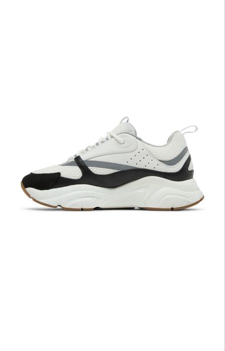 Dior b22 Black and White Silver Trainer