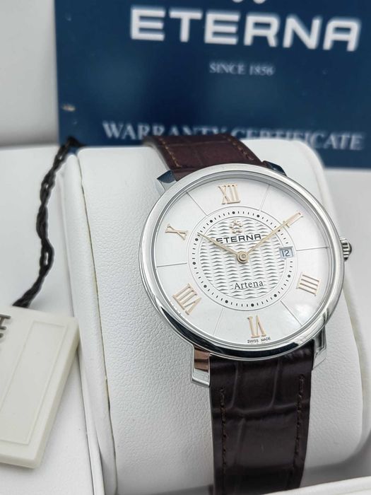 Ceas Eterna Artena 34 mm – Swiss Made – Sapphire – Nou – Full Set