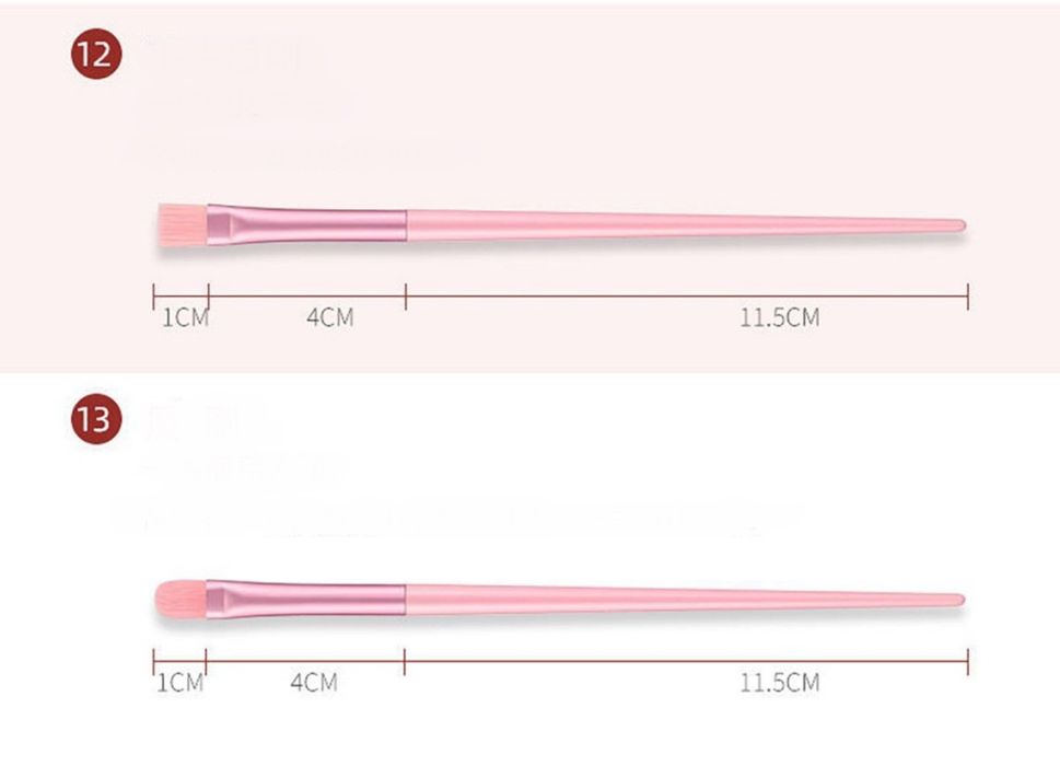 Комплект четки за грим (13 части) + Калъф