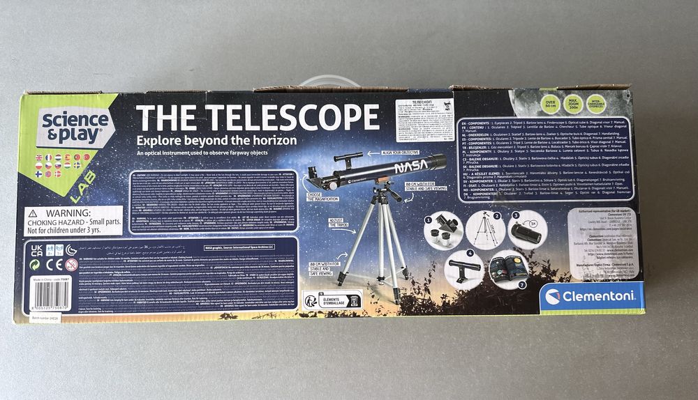 Детски телескоп Clementoni Science & Play - Nasa