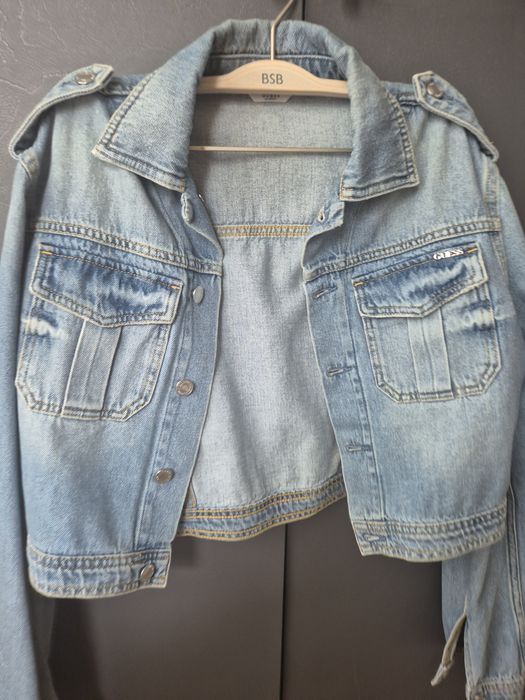 Geaca denim Guess L-xl noua,damă