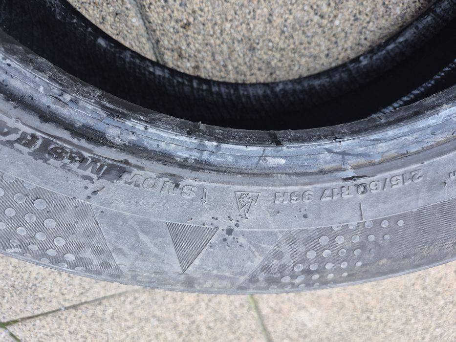 Vând cauciucuri 215/60/17 M+S set complet imp Germania