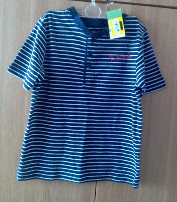 Tricou marinăresc, nou cu etichetă din bumbac pentru fete/băieţi