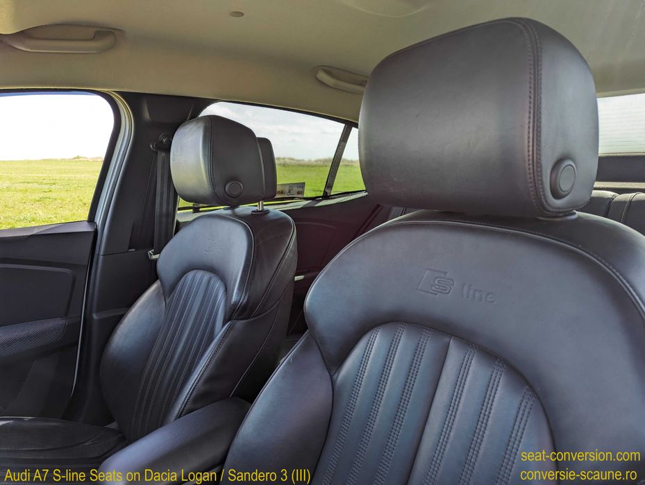 Sistem adaptare scaune de Audi A7 4G8/4K8 pe Logan Sandero 3 III 2020+