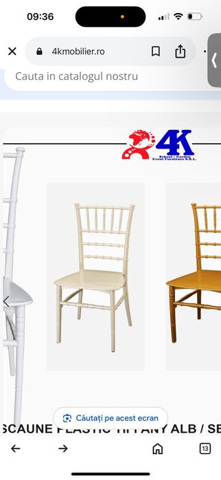 Scaune nunta, chivari Tiffany