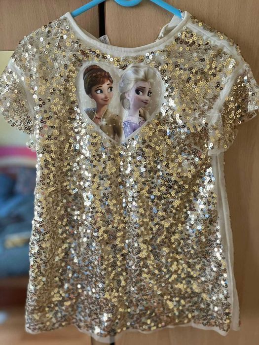 Детска рокля с пайети